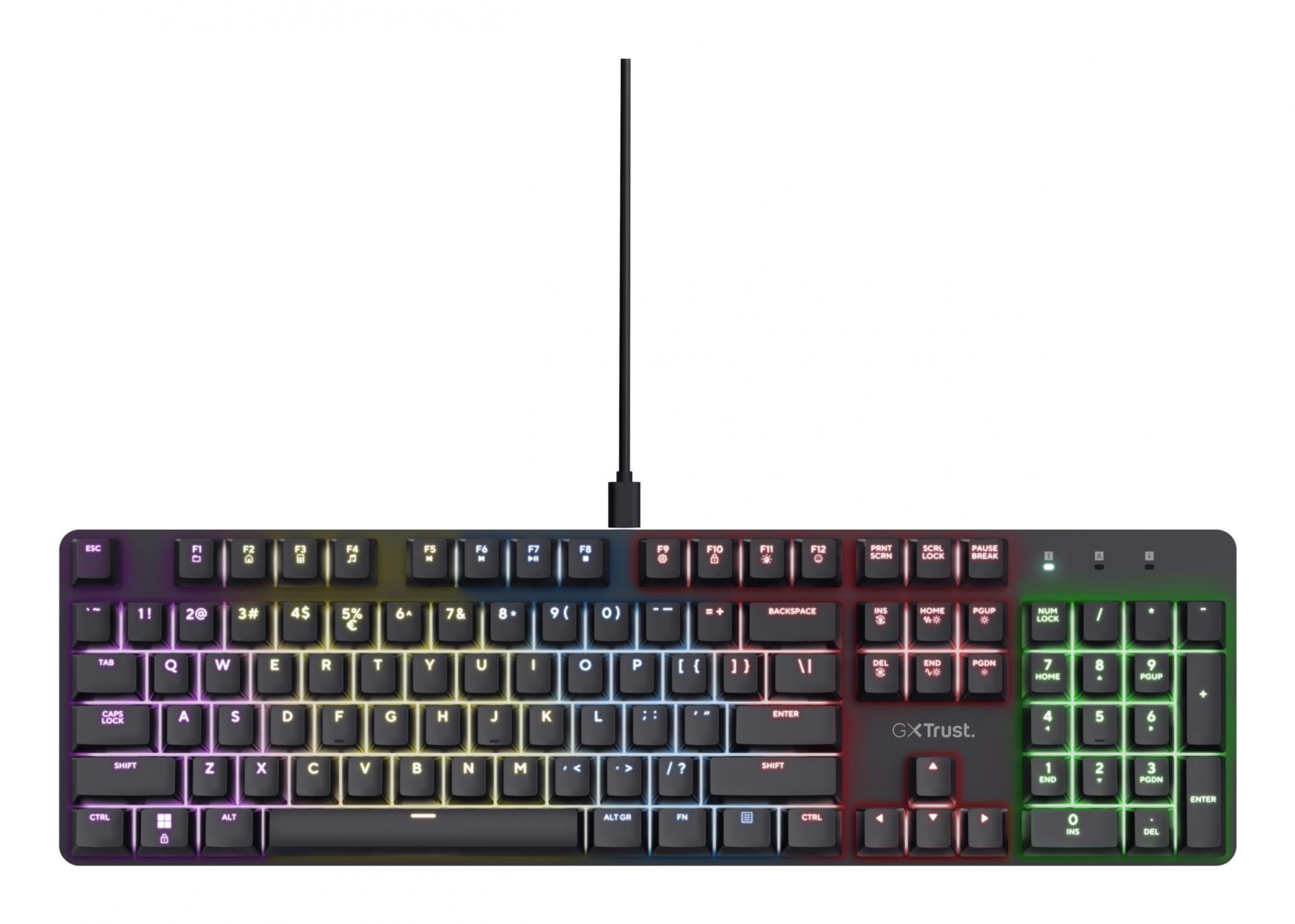 Trust Gxt 871 Zora Mekanisk Gaming-tastatur   Nordisk Geekd Dk