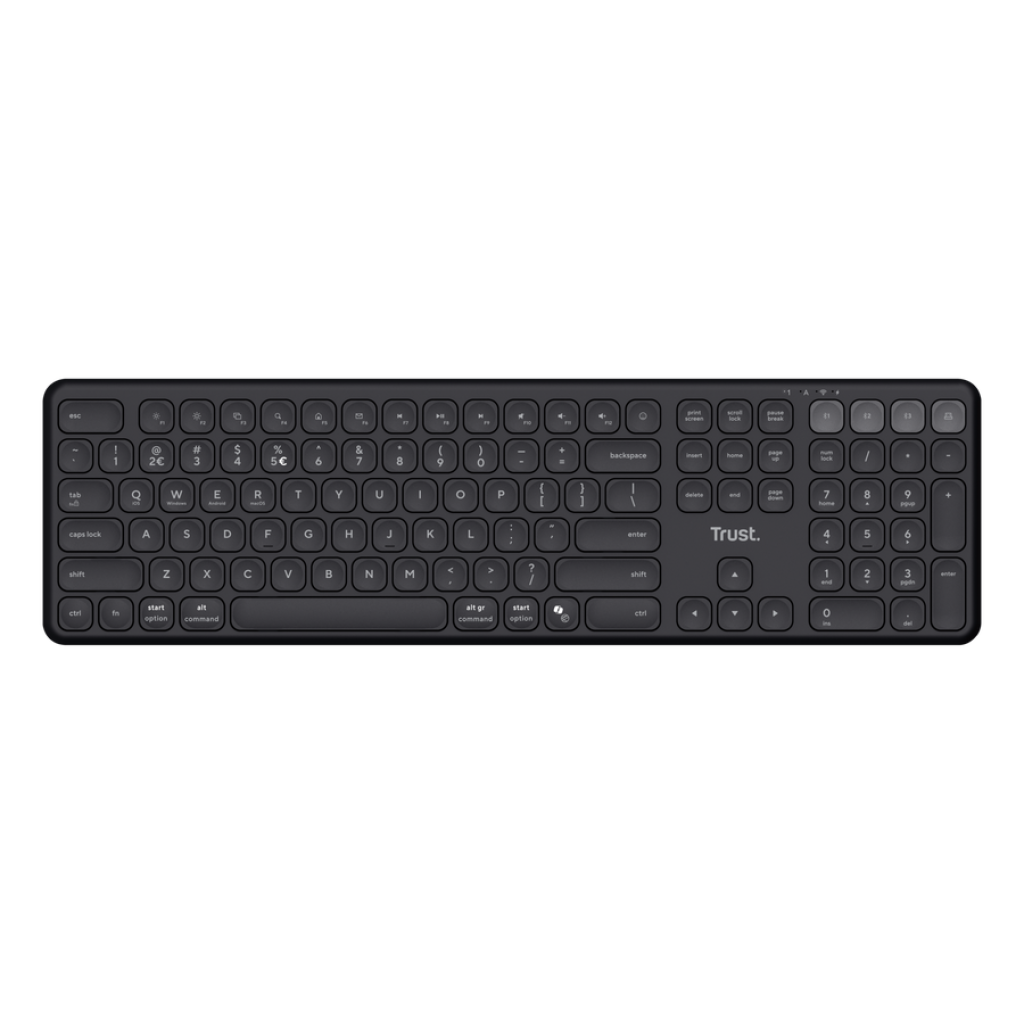 Trust Vaiya Trådløst Multidevice-tastatur   Nordisk Geekd Dk