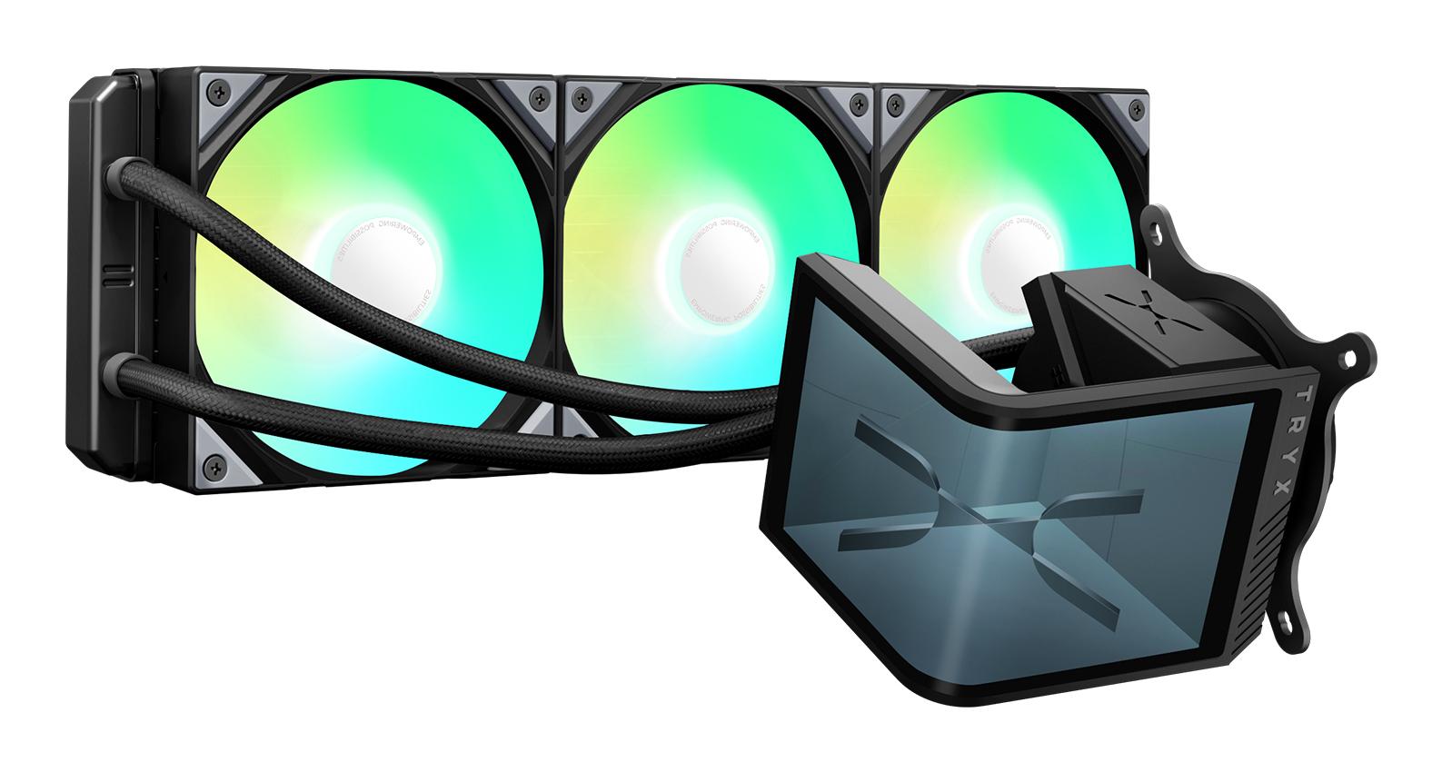 Tryx Panorama Se 360 Mm Aio Liquid Cooler Argb Sort Cpu Køler Geekd Dk
