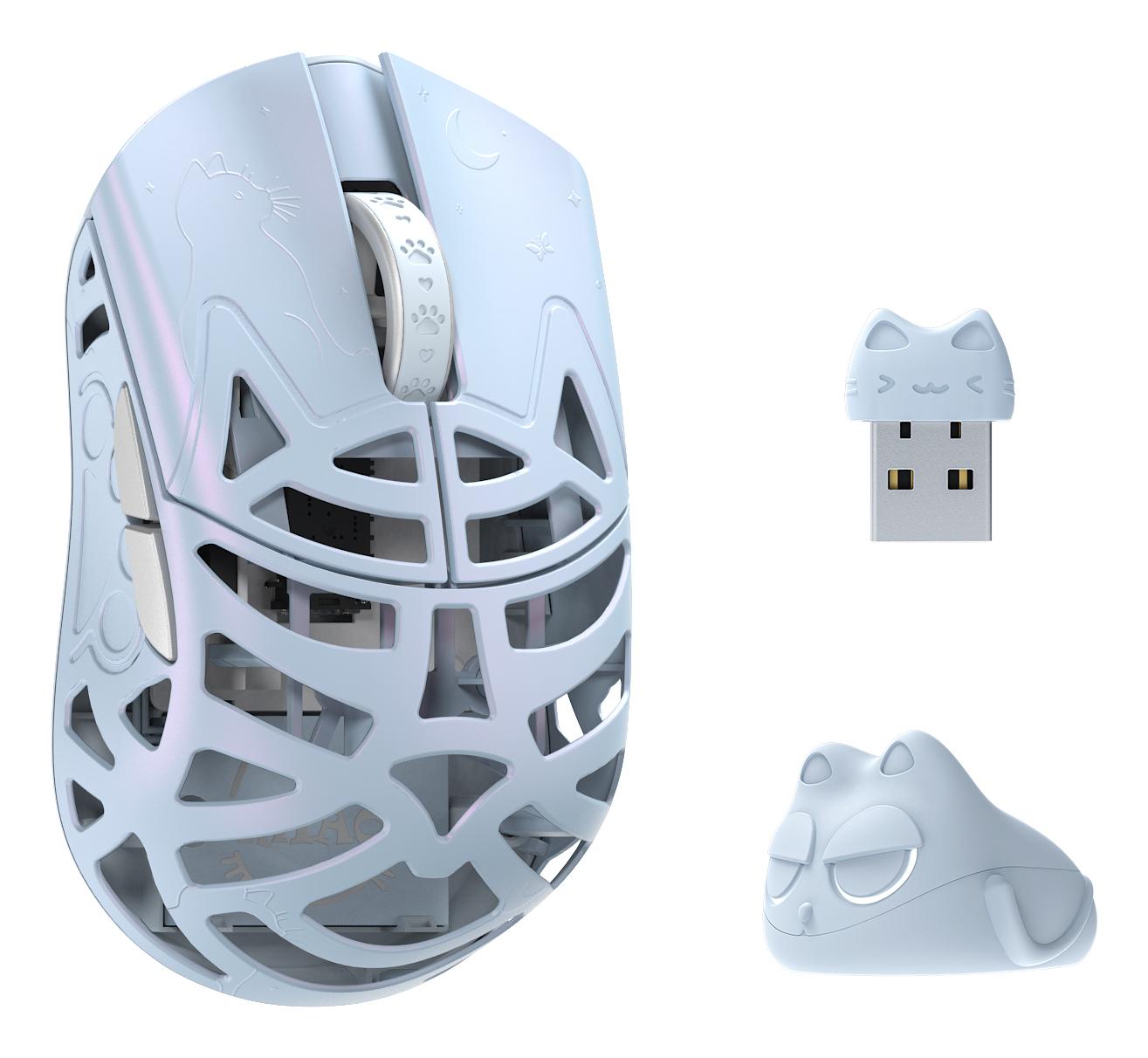 Wlmouse Beast Miao Trådløs 8k Gamingmus   Ice Blue Geekd Dk