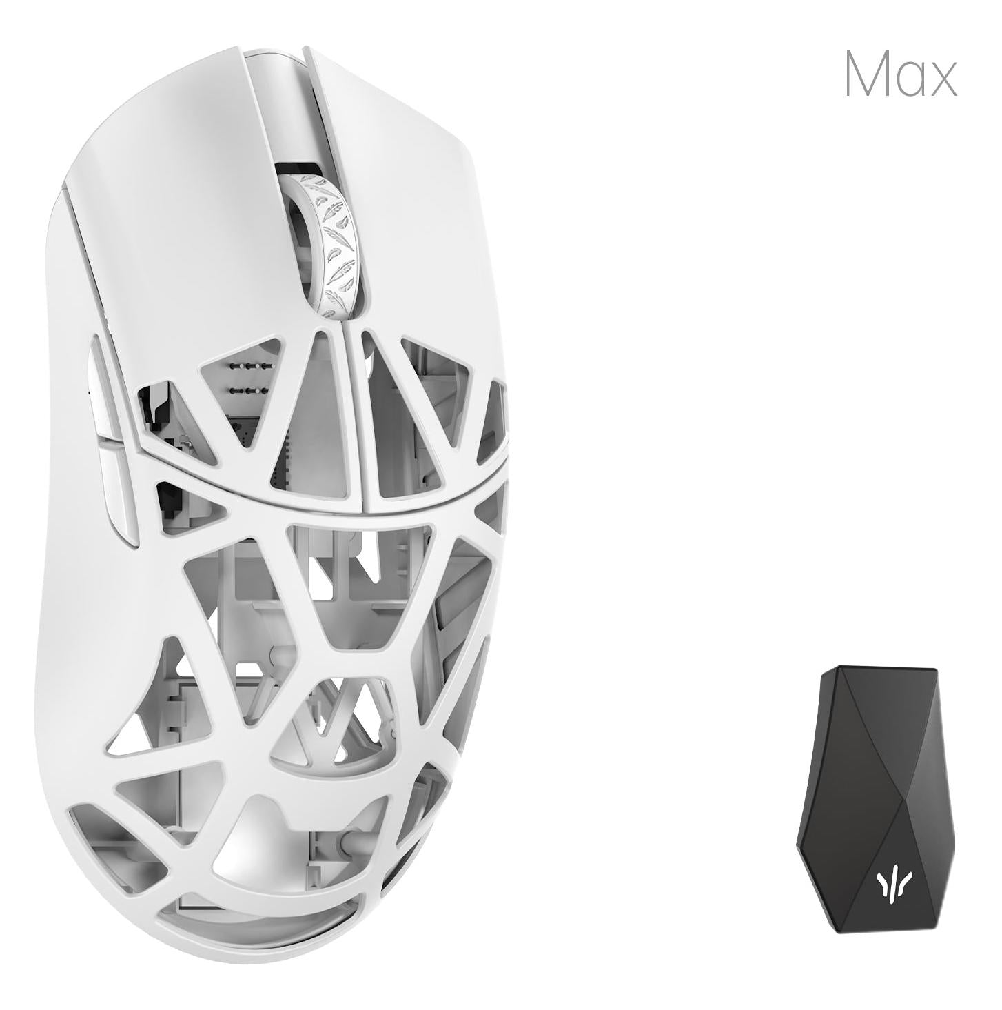 Wlmouse Beast   Max Solid Sides Trådløs 8k Gamingmus   Hvid Geekd Dk