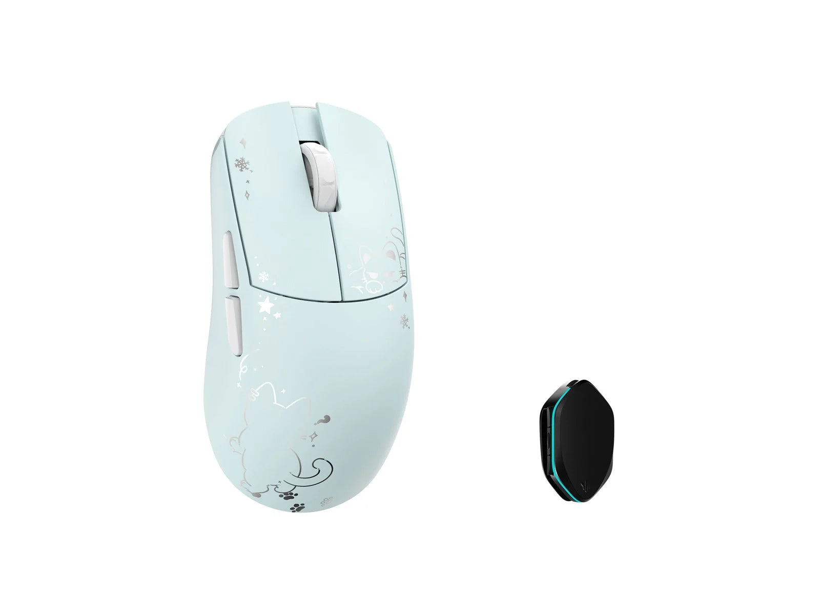 Wlmouse Ying Blue Cat Omron Optical Wireless 8k Magnesium Mouse Mus Geekd Dk