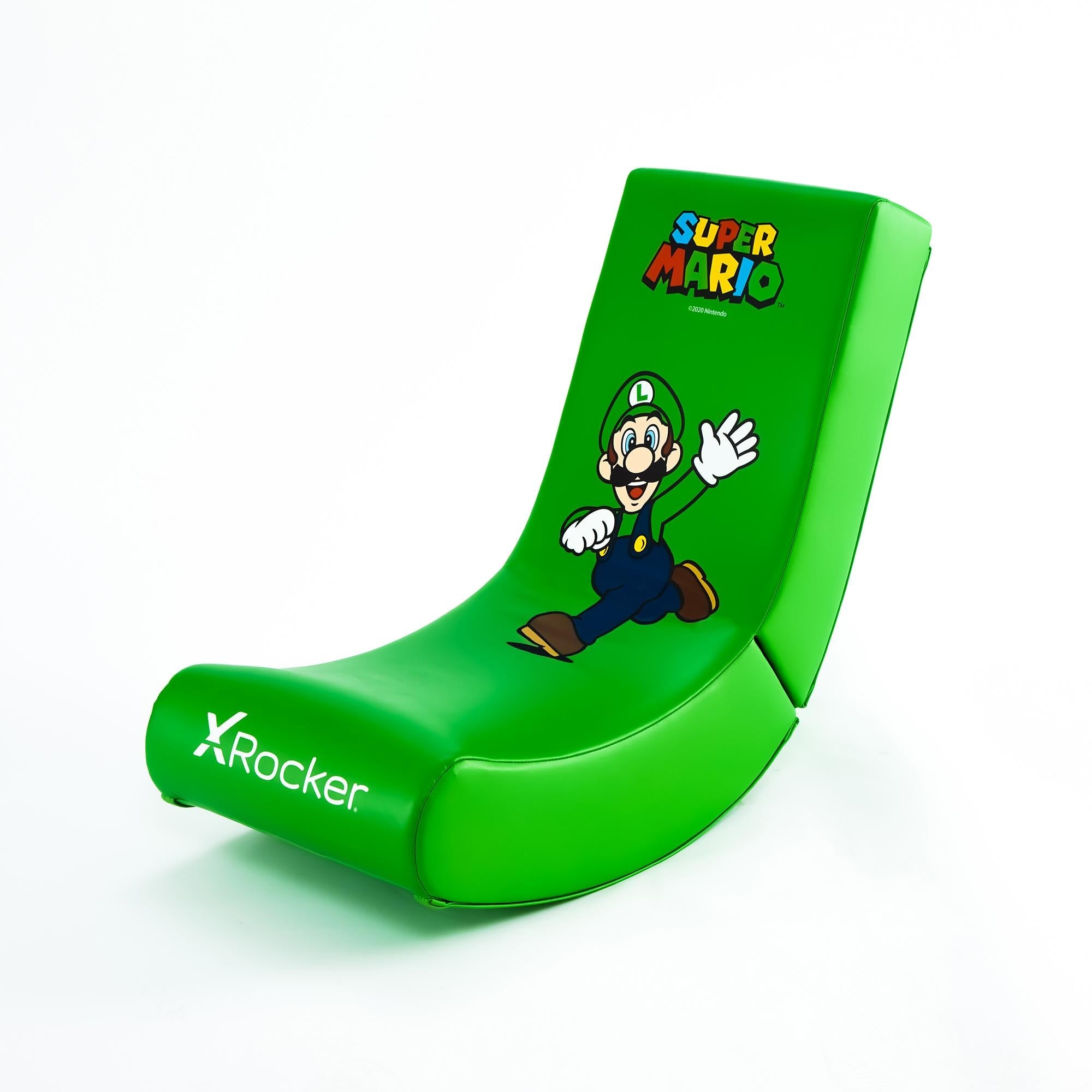 -rocker Super Mario All-star Video Rocker Gamingstol   Luigi Geekd Dk