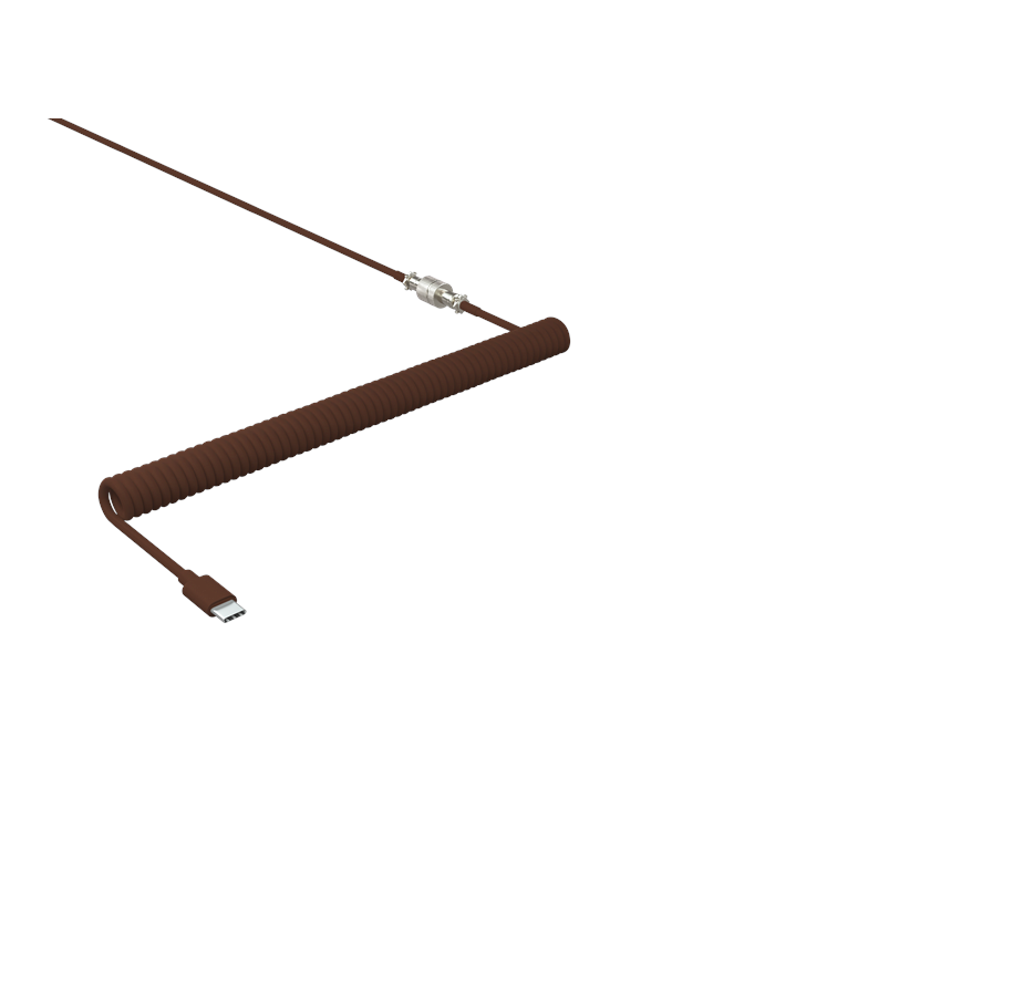 Xtrfy Spiral-tastaturkabel Usb-  Til Usb-         Retro Brown Usb Kabler Geekd Dk